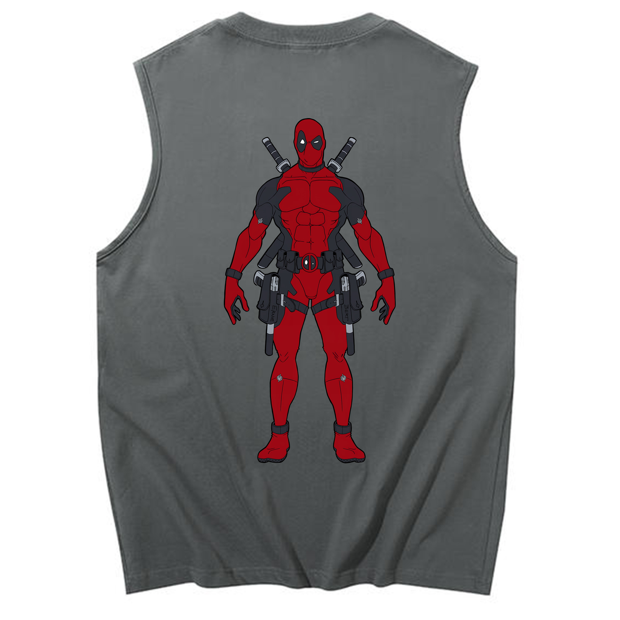 （画像用） Deadpool デッドプール コットン100％タンクトップ（背面プリント）